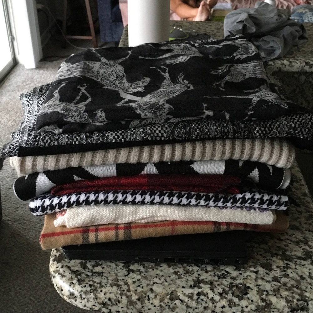 Awesome 8 Piece Scarf Bundle 
All in excellent condition, most never used